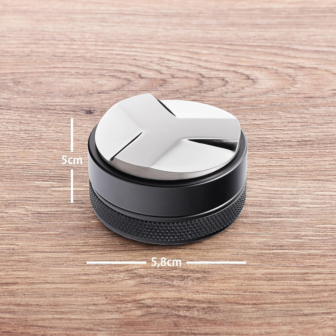 Barista Legends® distributor Edelstahl höhenverstellbar - Leveler Tool für perfektes Kaffeemehl im S