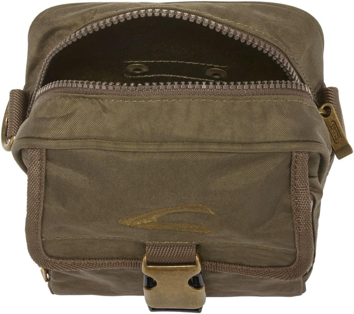 camel active bags Journey Herren Umhängetasche Crossbody Bag Klein 16 x 8 x 21,5 Khaki, 16 x 8 x 21,