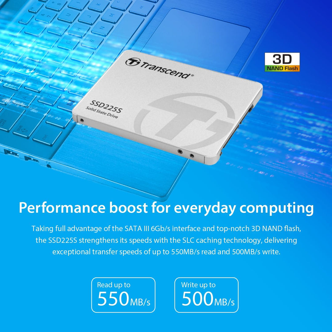 Transcend SSD225S 2.5" 1000 GB Serial ATA III 3D NAND, TS1TSSD225S