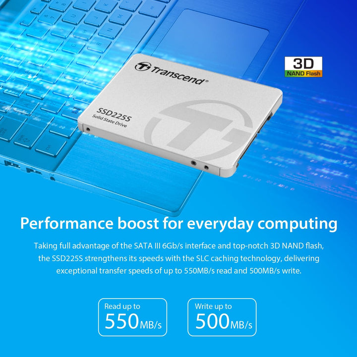 Transcend SSD225S 2.5" 1000 GB Serial ATA III 3D NAND, TS1TSSD225S