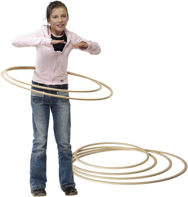 Grevinga® Gymnastikreifen | Fitnessreifen aus Holz Ø 70 cm