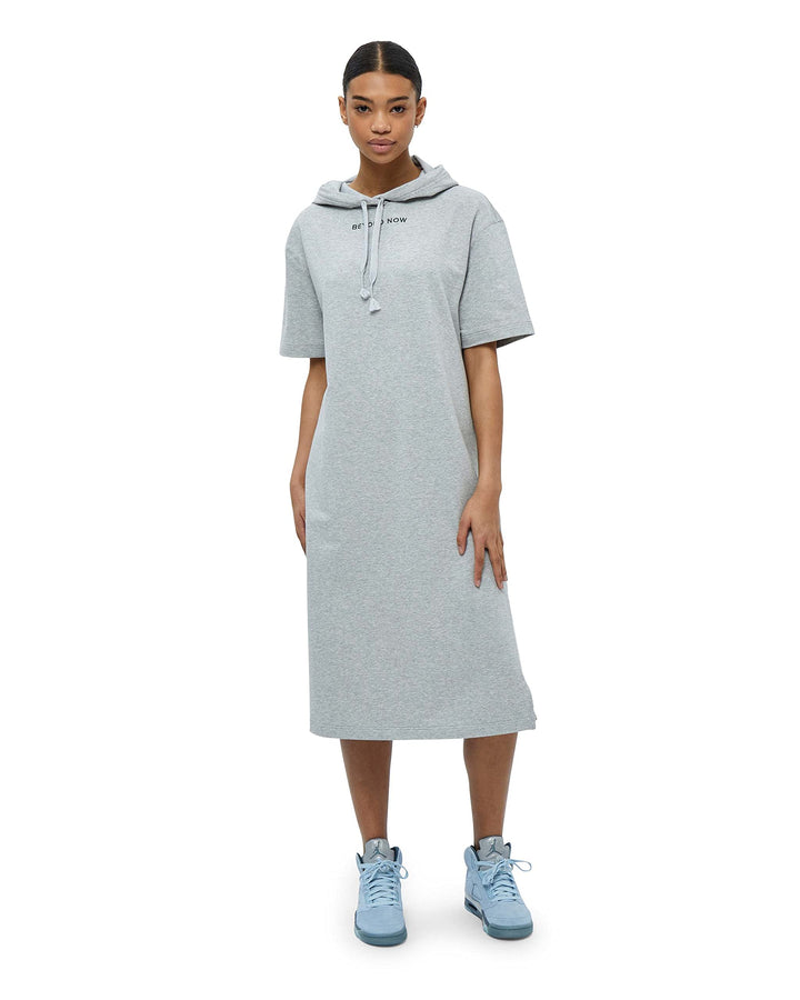 Beyond Now Damen Billi Gots Hoodie Kleid M 113m Grey Melange, M 113m Grey Melange