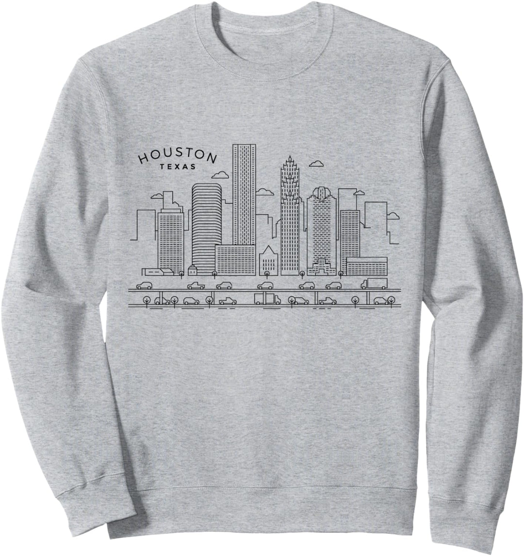 Houston Skyline TX Pride Jahrgang Houston Texas Sweatshirt