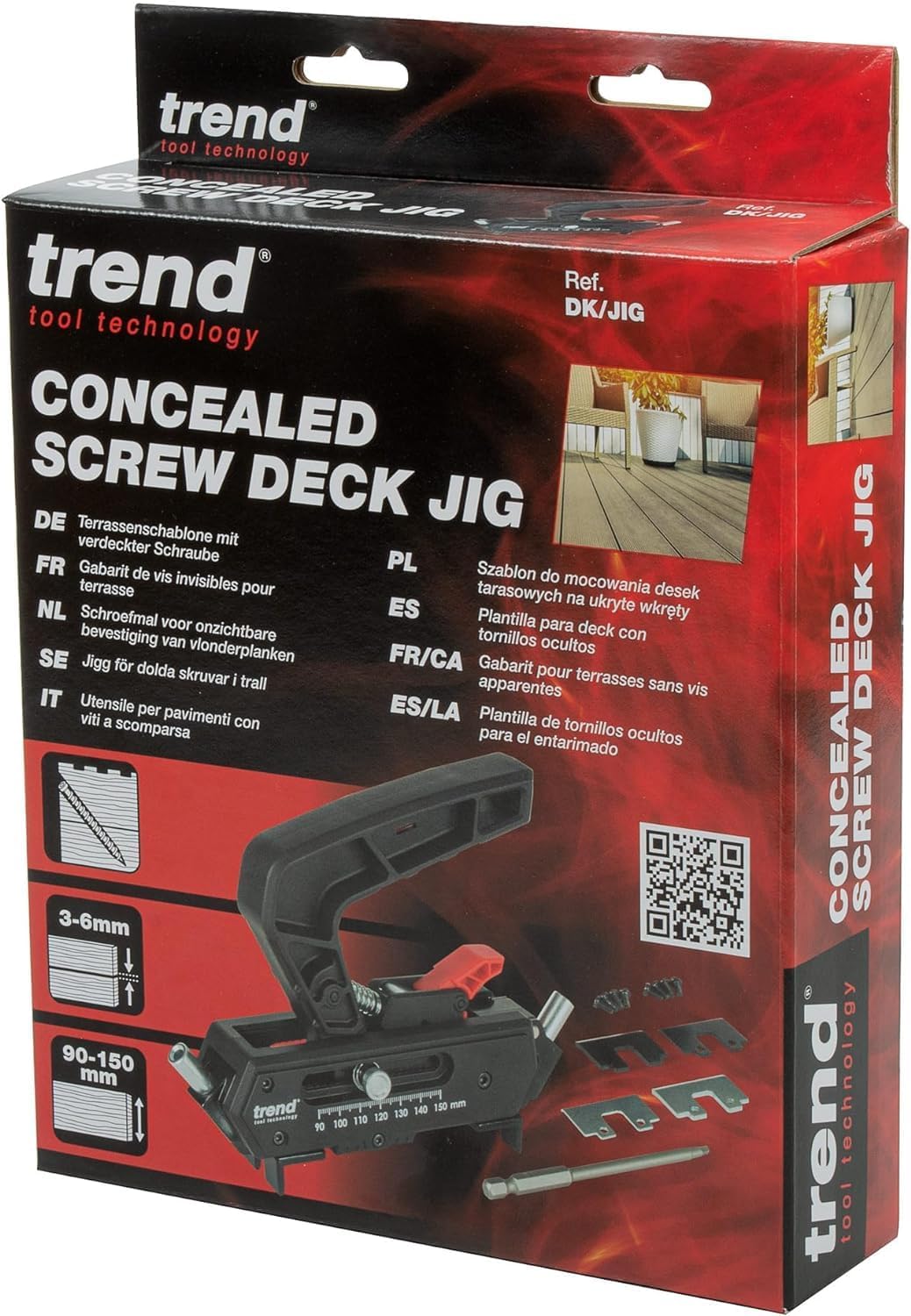 Trend Verdeckte Schrauben Deck Jig, Montage von Terrassendielen ohne sichtbare Befestigungselemente