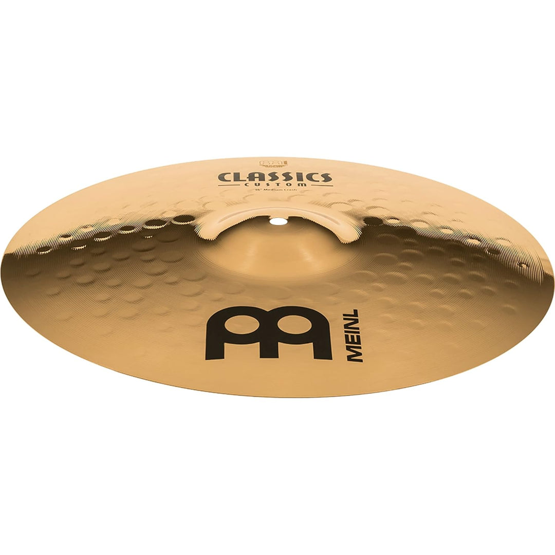 Meinl Cymbals Classics Custom Brilliant Crash Medium 16 Zoll (Video) Schlagzeug Becken – Paar – (40,