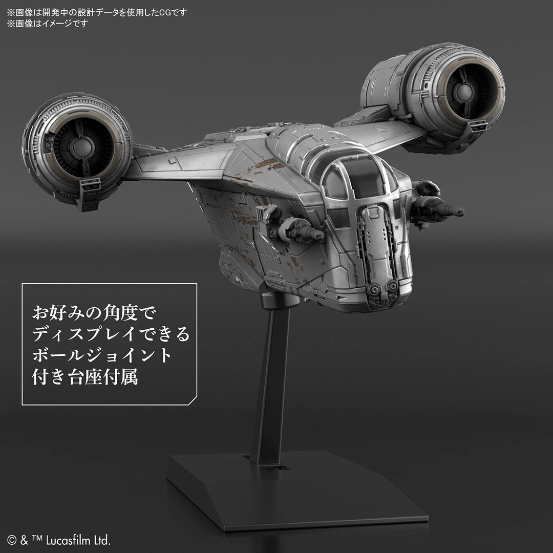 Bandai Hobby - Star Wars - Vehicle Model Razor Crest (Silver Coating Version )