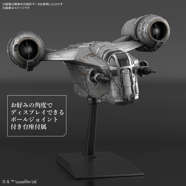 Bandai Hobby - Star Wars - Vehicle Model Razor Crest (Silver Coating Version )