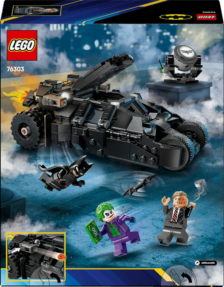 LEGO DC Batman: Batman Tumbler vs. Two-Face & The Joker - Superhelden Spielzeug mit Batmobil Auto -