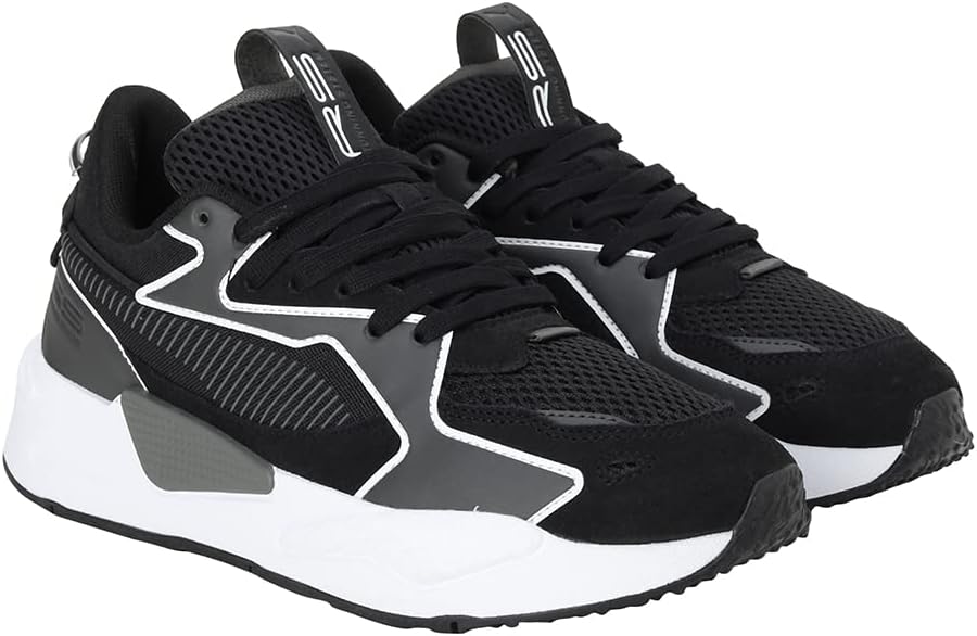PUMA Unisex Rs-z ReinventionSneaker 44.5 EU Black Dark Shadow White, 44.5 EU Black Dark Shadow White
