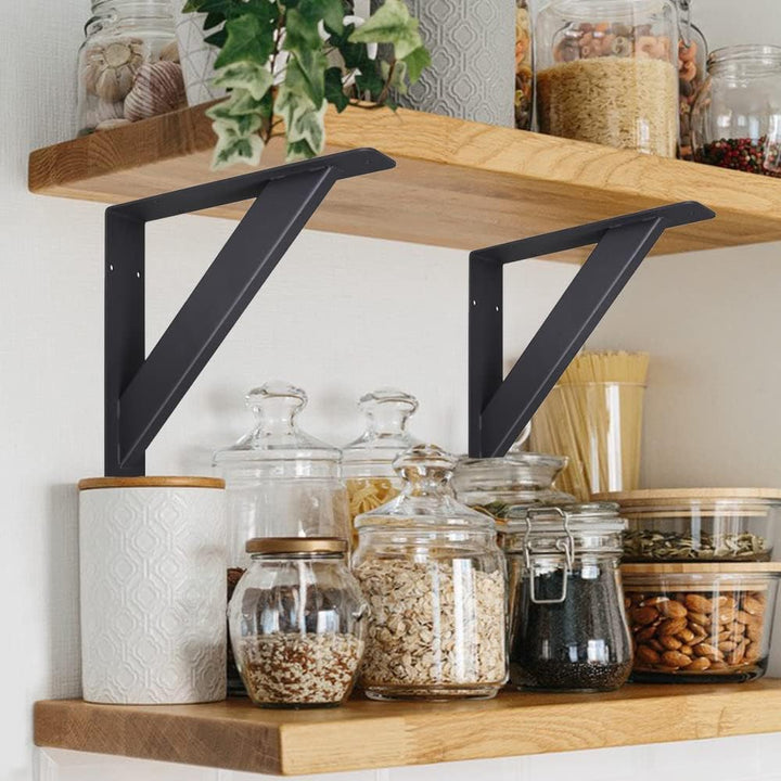 VANROUG Countertop Support Brackets,10”x10"x2"Heavy Duty Shelf Brackets,Wall Mounted Solid Shelf Bra