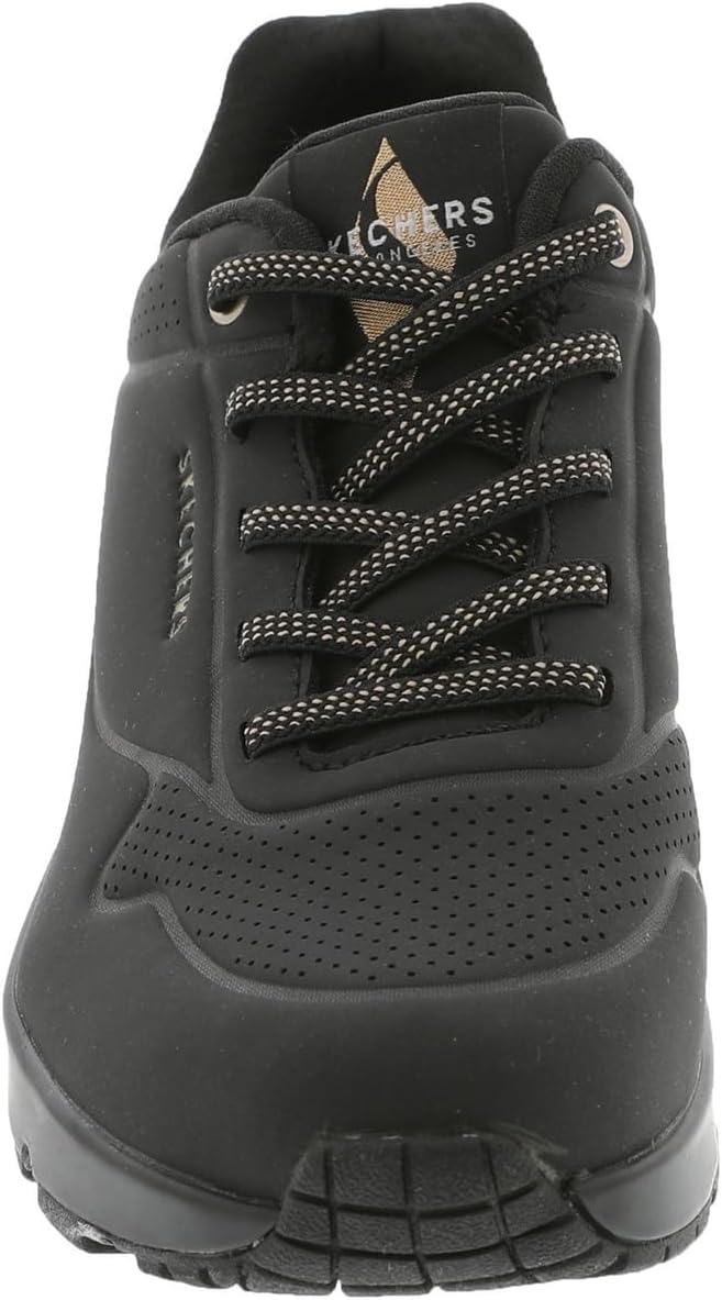 Skechers Damen Uno Stand On Air Sneaker 27 EU Black Durabuck, 27 EU Black Durabuck