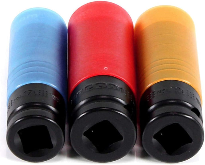 FACOM 1/2 Zoll Spezial-Impact Steckschlüssel Set - 3 Teilig (17-19-21 mm), 1 Stück, NSI.3L