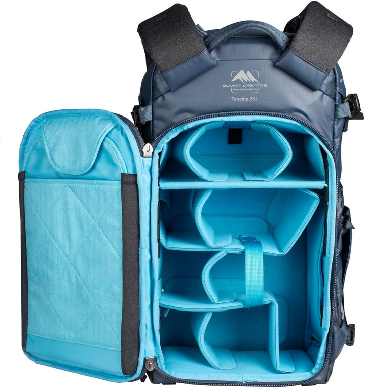 Summit Creative Tenzing Kamerarucksack mit Reissverschluss 35L Blau, 35L Blau