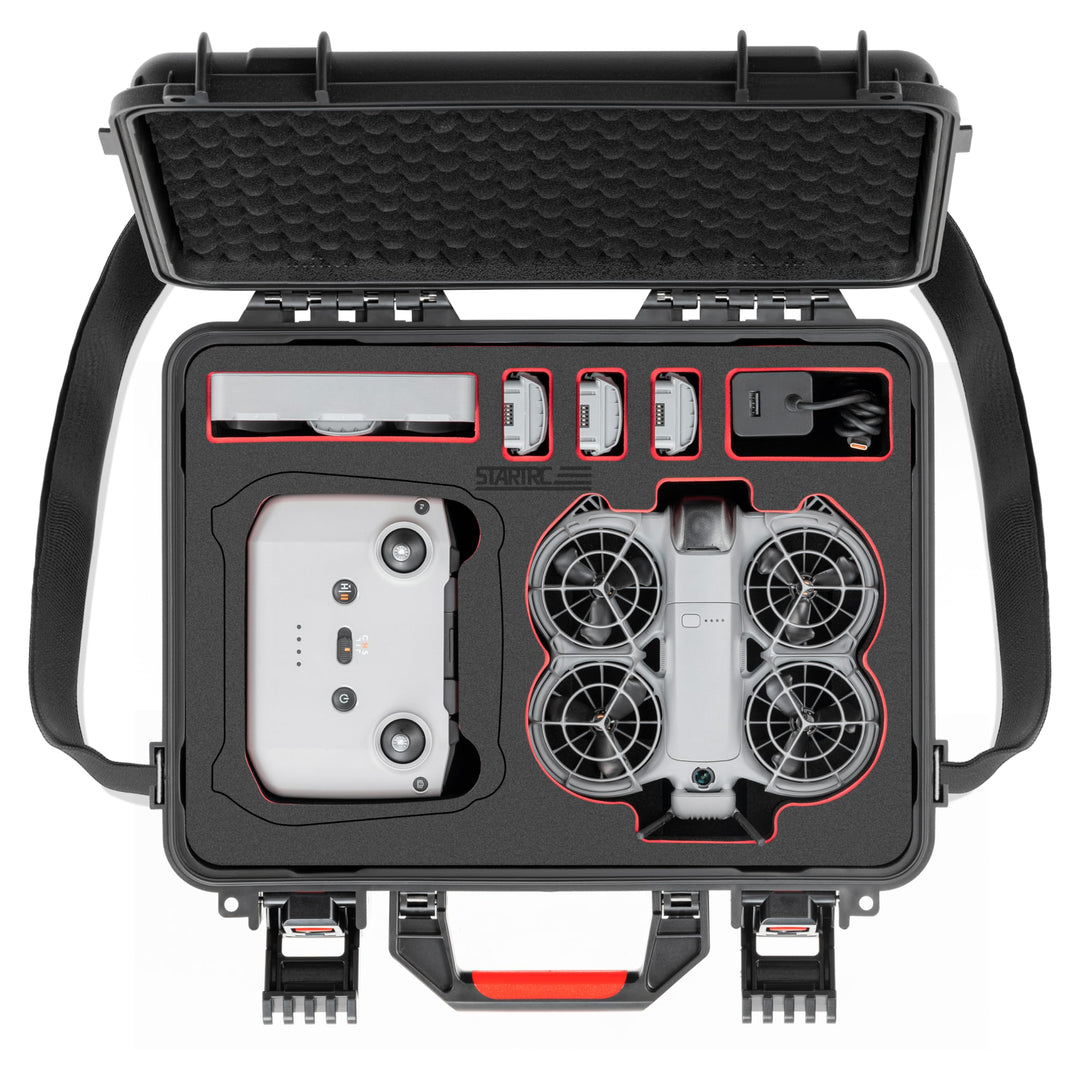 STARTRC Neo 2 Koffer,wasserdichte Hartschalen Tragetasche für DJI Neo 2 Fly More Combo Zubehör für R