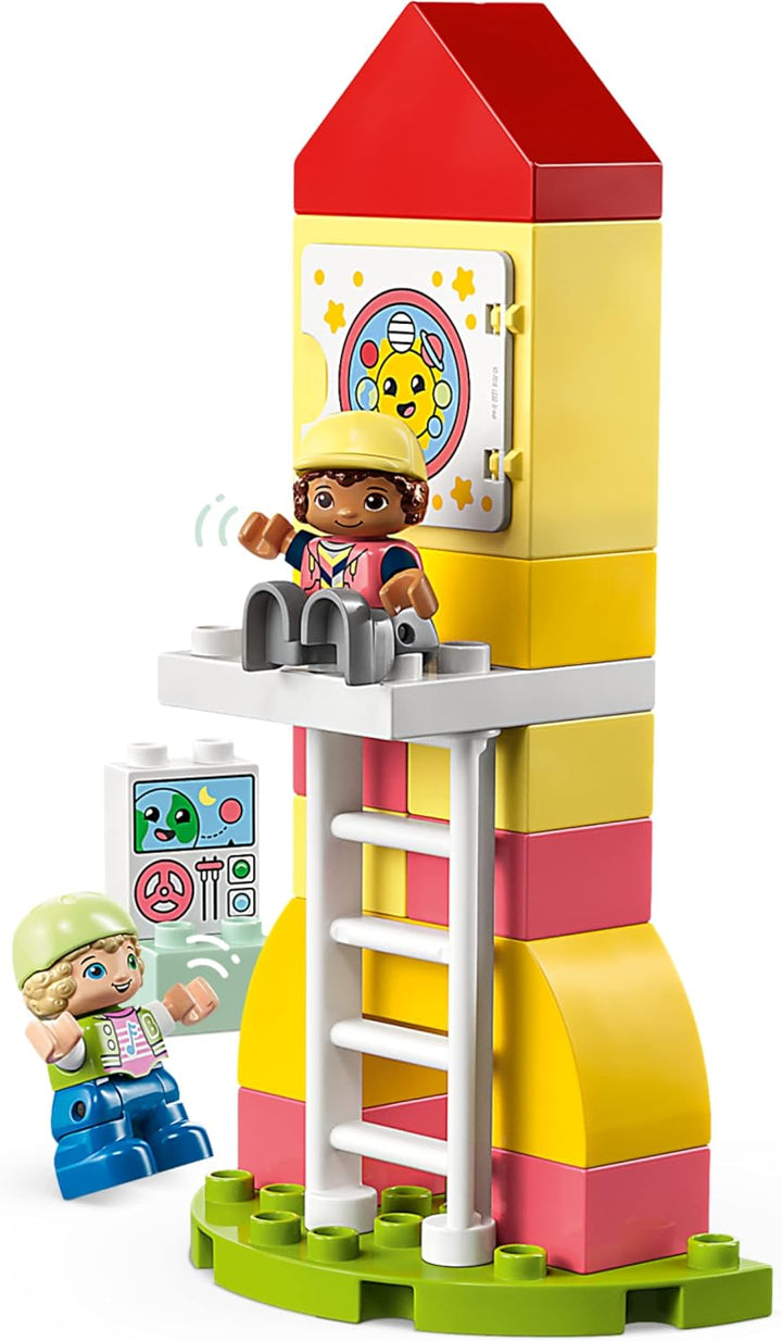 LEGO DUPLO Traumspielplatz Set, Konstruktionsspielzeug für Kinder ab 2 Jahren mit Wal- und Raketenge