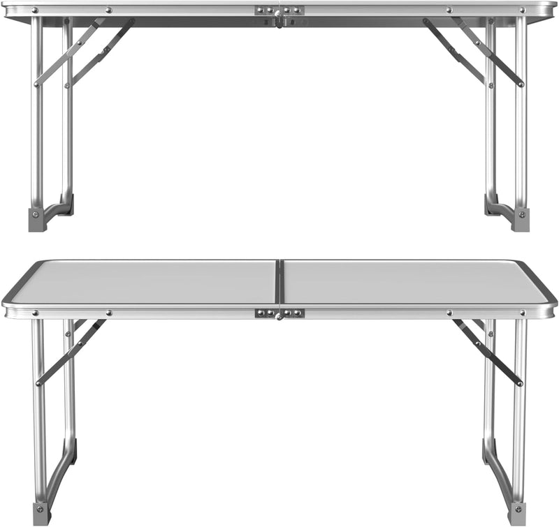 Yiyai Campingtisch Klappbar Faltbar Klapptisch Aluminium - 60 x 40cm Leicht Tisch Camping Tisch Klei