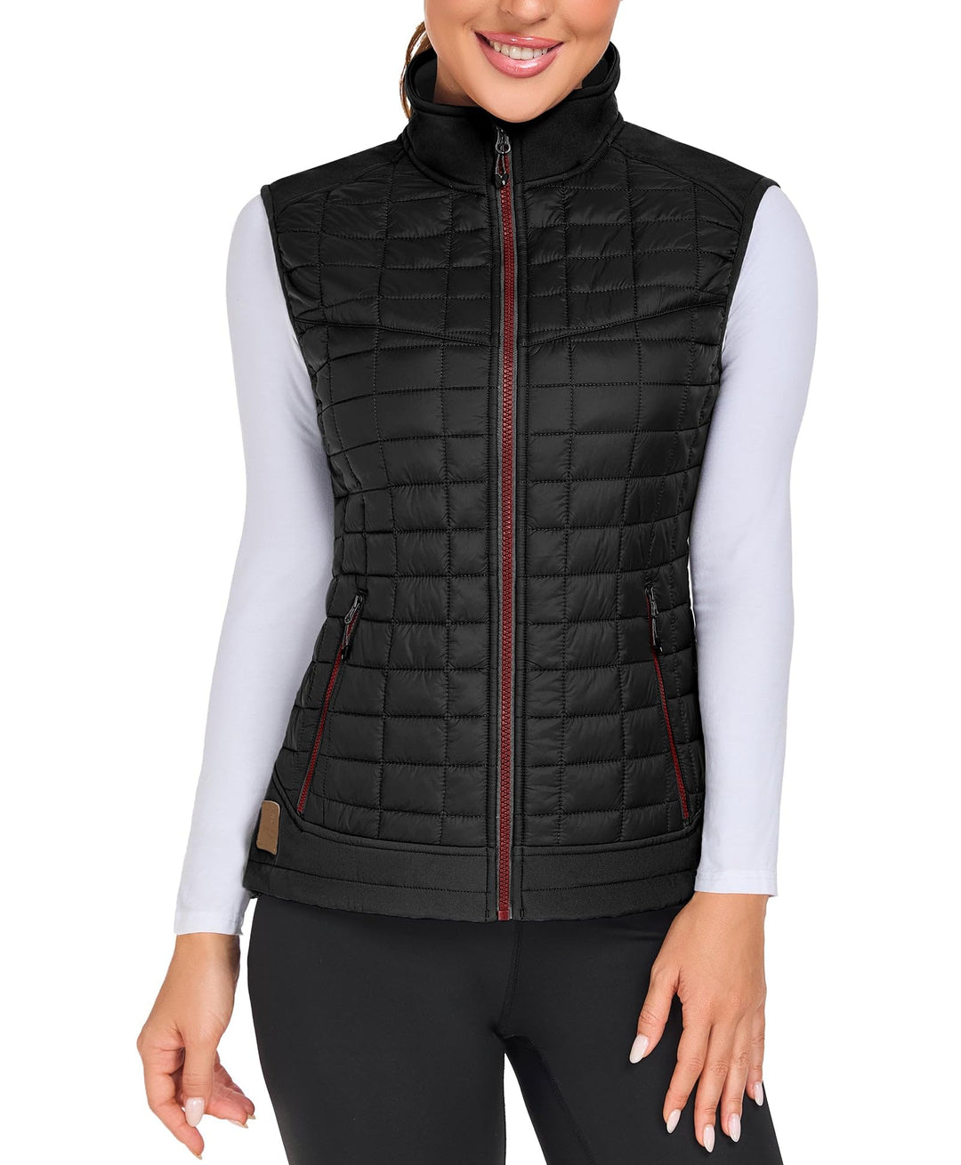 Little Donkey Andy Leichte Puffer Weste Damen Warme Ärmellose Outdoorjacke Wandern Reisen Laufen L