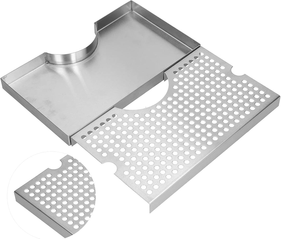 Bar-Tropfschale Edelstahl-Tropfschale Rostfrei Einzigartige glänzende Fass-Tropfschale Leicht zu rei