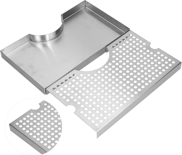 Bar-Tropfschale Edelstahl-Tropfschale Rostfrei Einzigartige glänzende Fass-Tropfschale Leicht zu rei