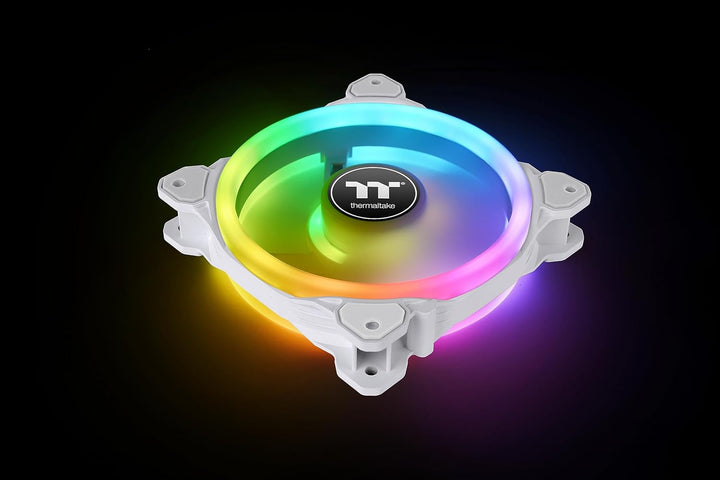 Thermaltake SWAFAN 14 RGB Radiator Fan TT Premium Edition White 3 Pack Weiss 140mm, Weiss 140mm