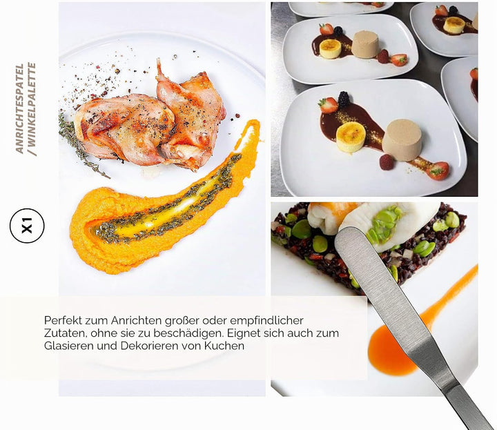 DOJA Barcelona | Kueche Chef Kochutensilien | Farbe: Kupfer | 7 Utensilien Edelstahl Plating Kit | K