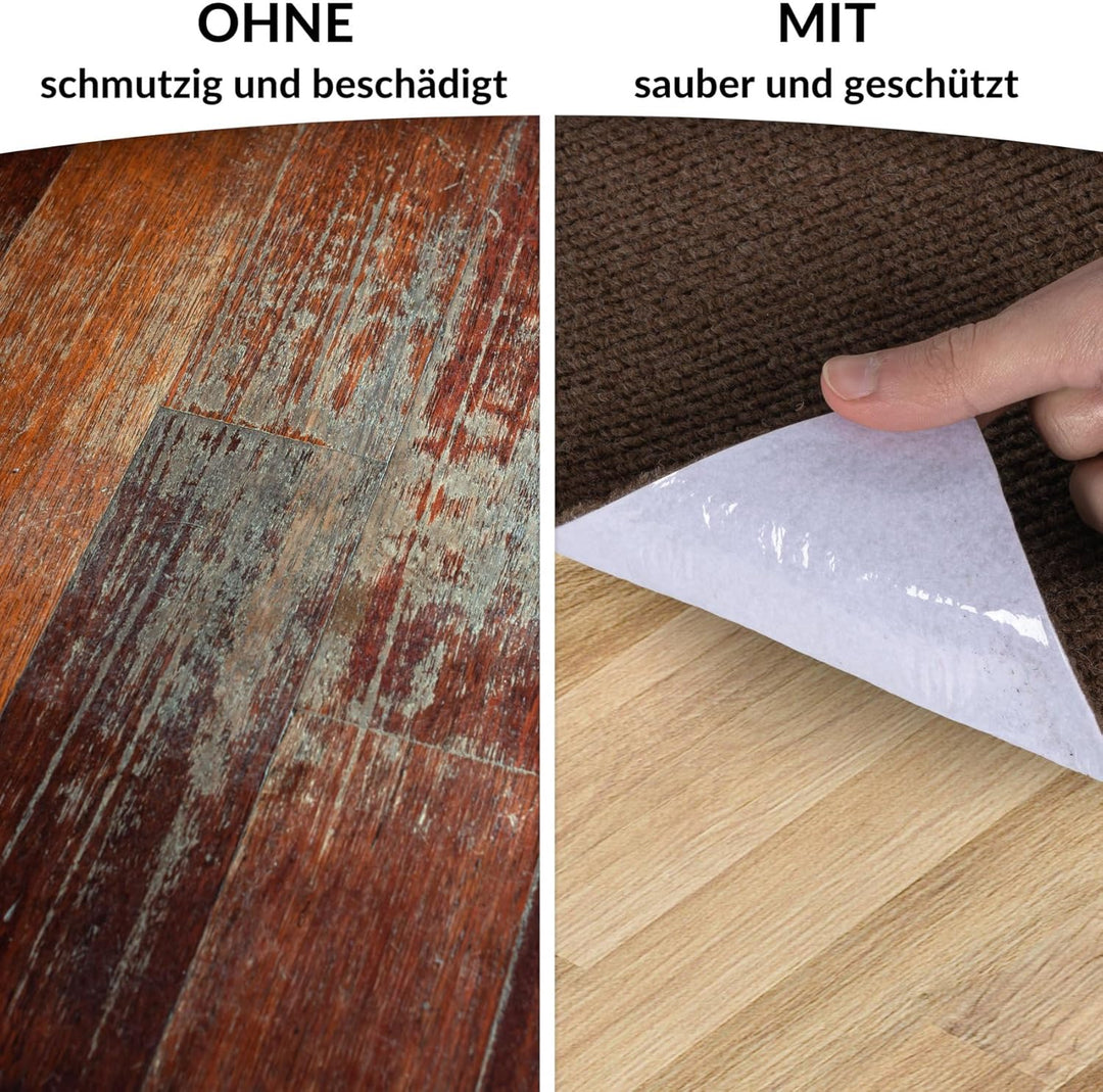 ANRO Bodenschutzmatte Bürostuhl Unterlage Schreibtischstuhl Unterlage Bürostuhl Teppich rutschfeste