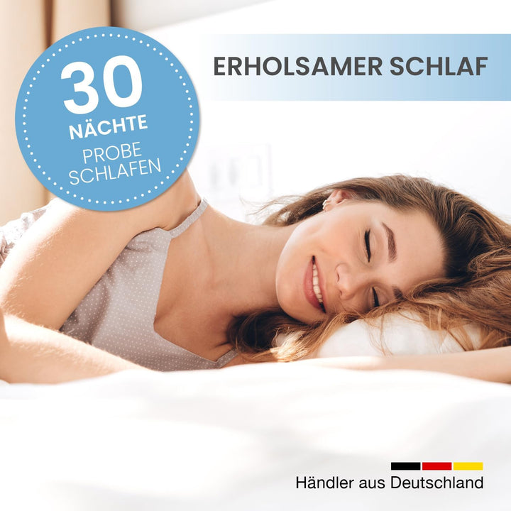 ELONEO Viscoelastischer Matratzen Topper 90x190cm, Matratzentopper mit Memory Foam Effekt, 4 cm Höhe