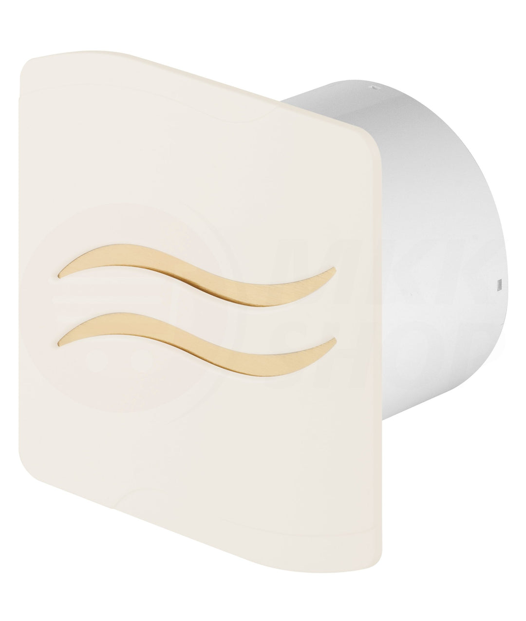 Design Lüfter creme weiss mit Rückstauklappe (MKKPSE100CTR) mit Drehzahlsteuer... CTR - Drehzahlsteu