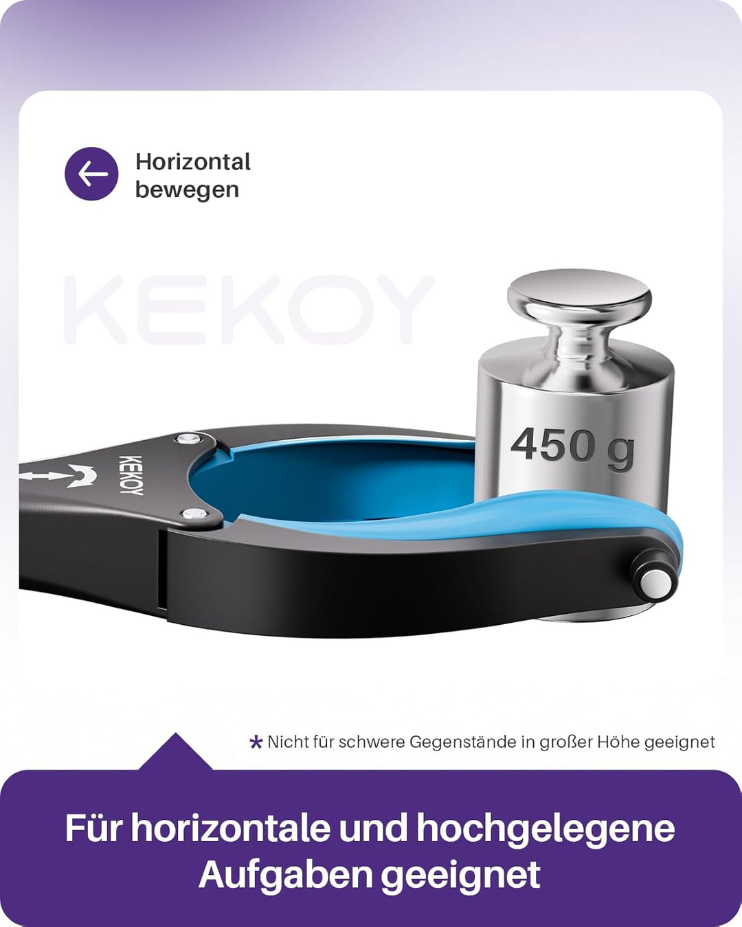 Kekoy 2 Stück 112cm Greifer Mit Licht, Faltbare Greifer FüR Senioren, MüLlzange Greifzange Drehbarer