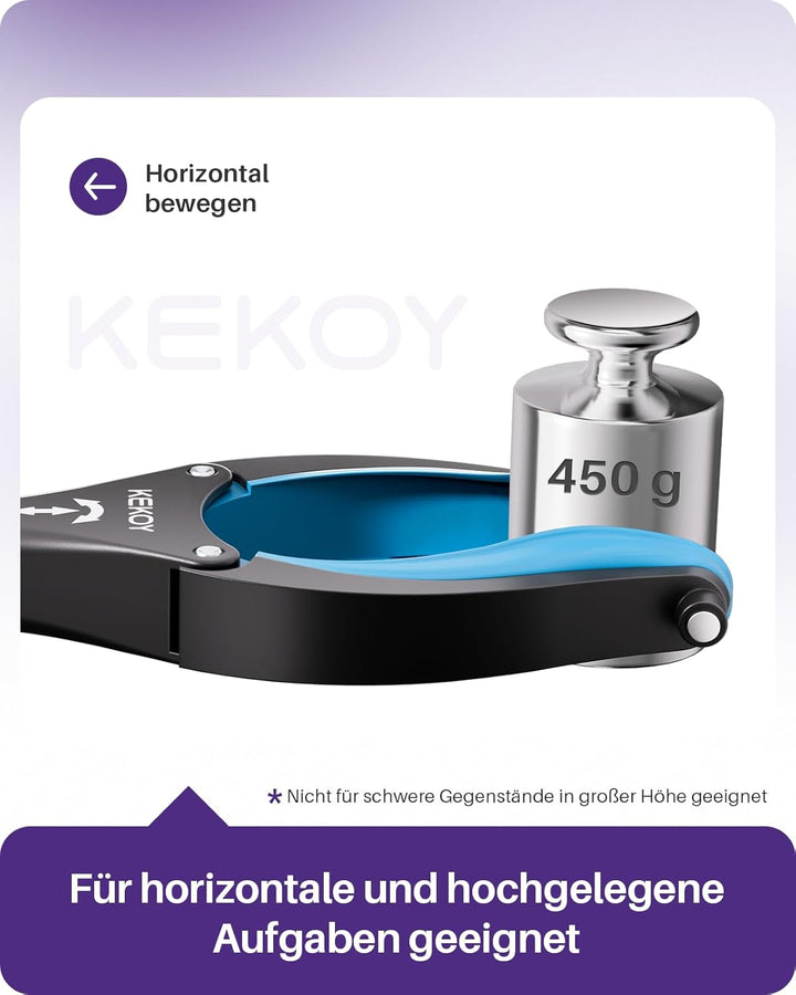 Kekoy 2 Stück 112cm Greifer Mit Licht, Faltbare Greifer FüR Senioren, MüLlzange Greifzange Drehbarer