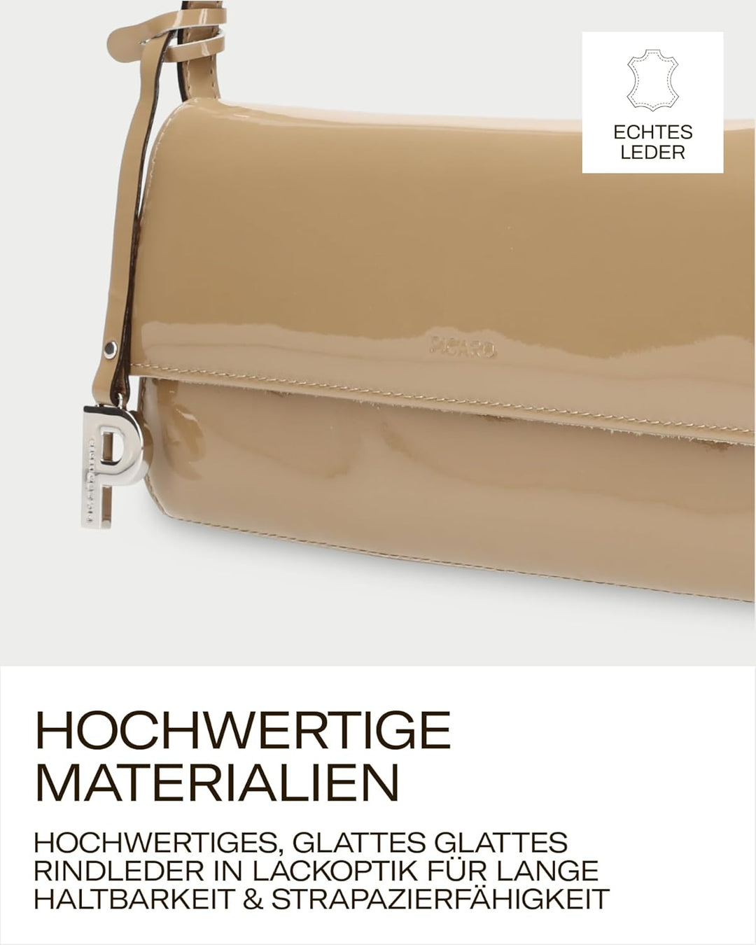 Picard Damen Abendtasche AUGURI aus Rindsleder Klein, 0 | mit Magnetverschluss | Abendtasche | Abend