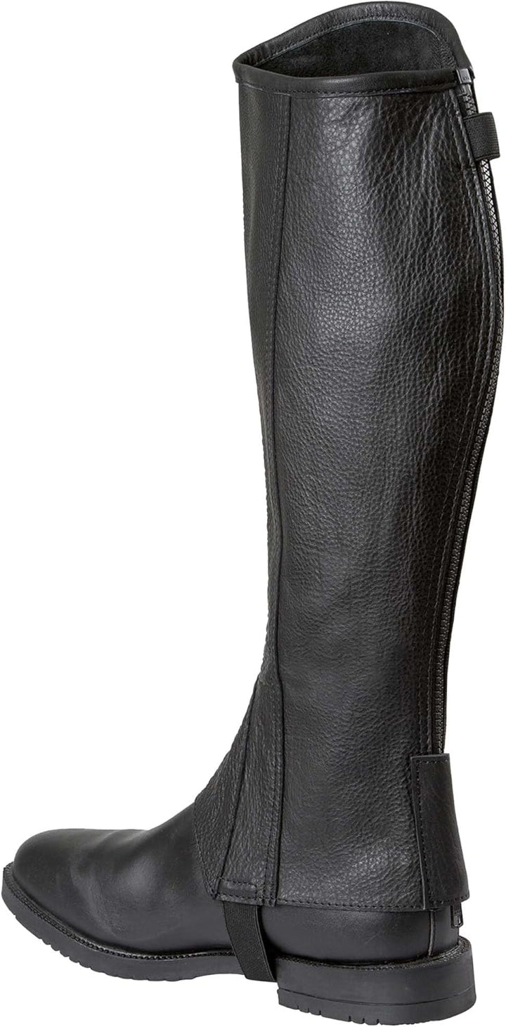 Covalliero Minichaps Elasto Leder Elastikeinsatz M Schwarz, M Schwarz