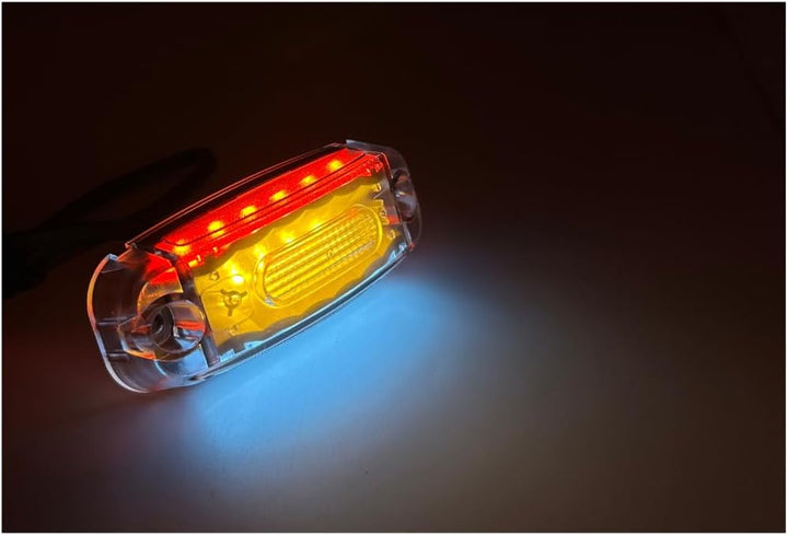 Web Truck 2 x LED Umrissleuchte Begrenzungsleuchte Positionsleuchte 12-24V, 3 Farben: weiss, rot, or