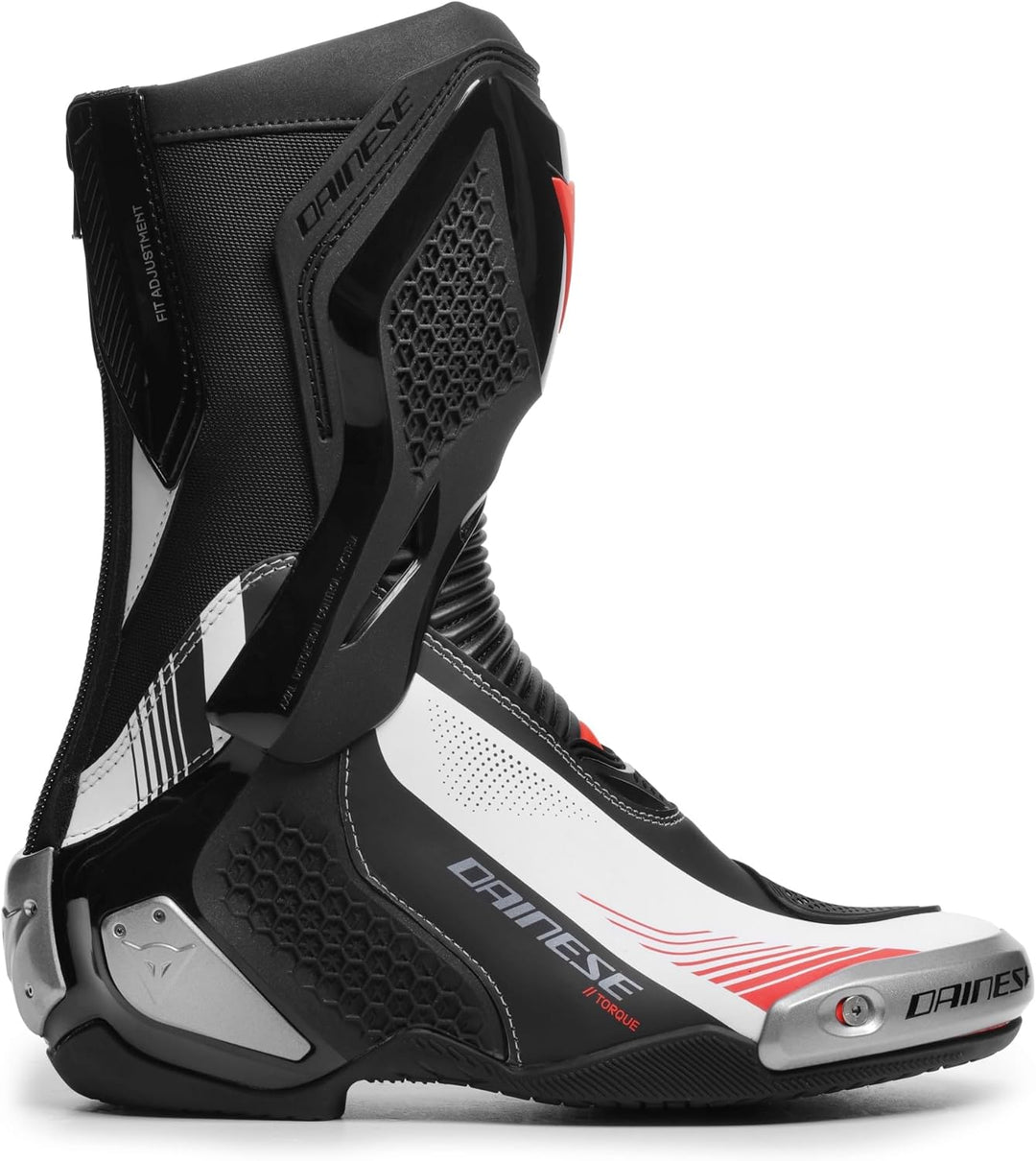 Dainese Torque 4 Damen Motorrad Stiefel 37 EU Schwarz Weiss Rot, 37 EU Schwarz Weiss Rot