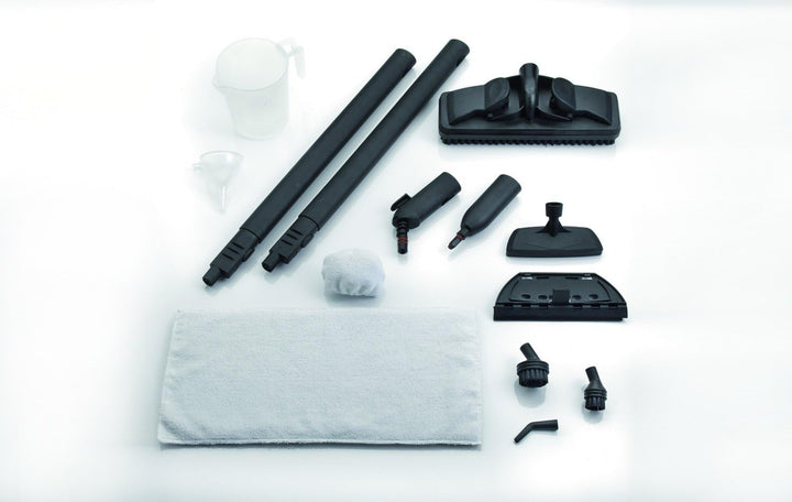 Ariete 4146 XVapor Deluxe fahrbarer Dampfreiniger, 5 bar, integriertes Zubehör-Staufach, Betriebsdau