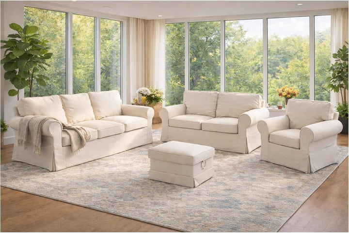 HomeTown Market Strapazierfähiger Sofabezug Ersatz kompatibel für IKEA Ektorp Sofa Cover. Slipcover