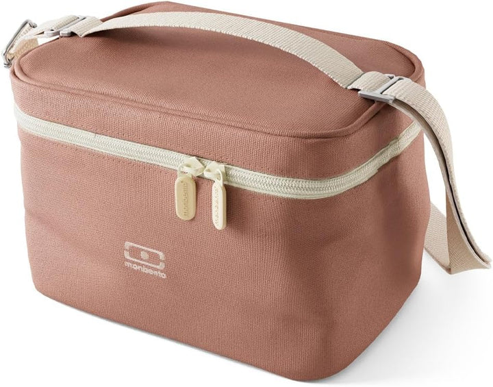 MONBENTO - Kleine Kühltasche für Unterwegs Arctic rosa Moka - Lunch Tasche für Lunchbox, Trinkflasch