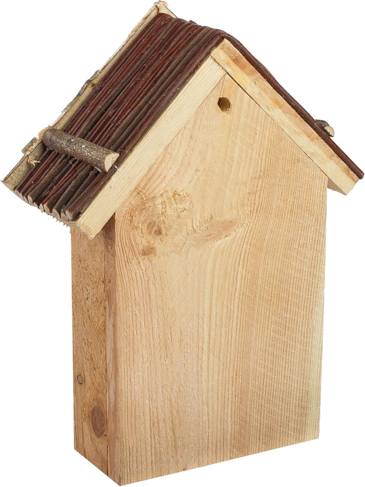 BOGATECO Bienenhotel Insektenhotel - unbehandelt, Bienenhaus aus Massiv-Holz für Bienen, Marienkäfer