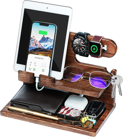 Weihnachtsgeschenke für Männer Schreibtisch Organizer Holz, Geschenke für Ihn Papa Bruder Weihnachte