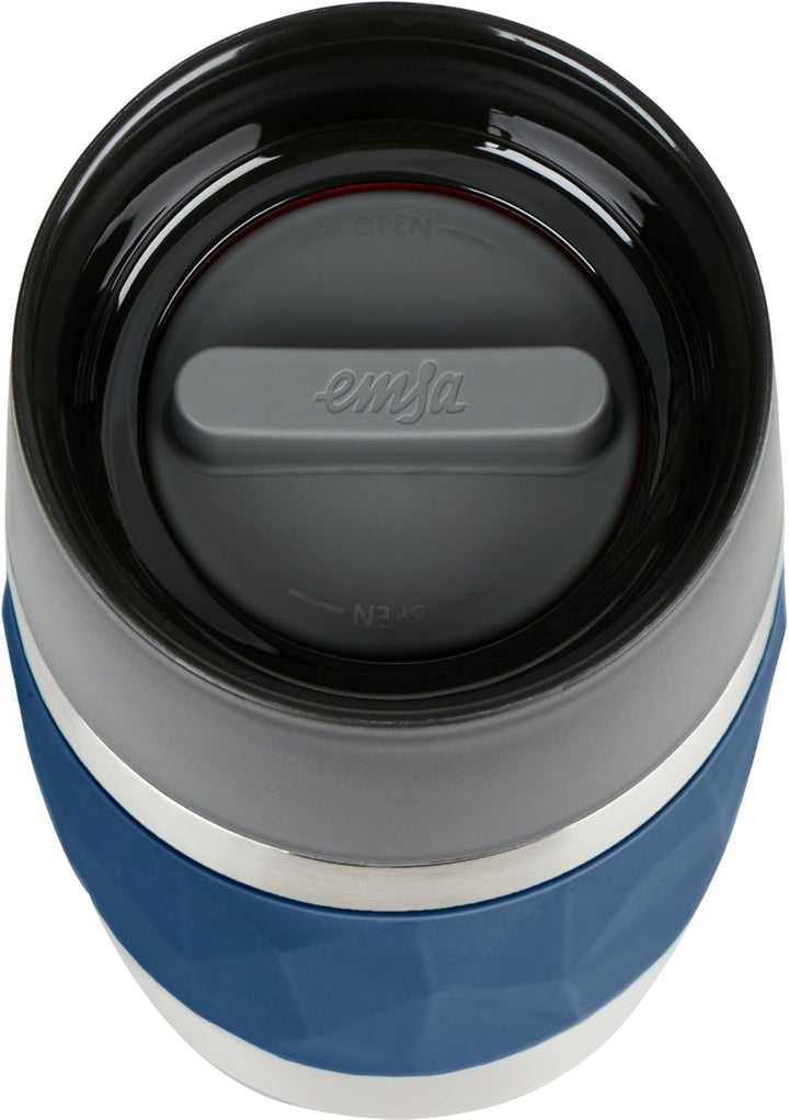 Emsa N21608 Travel Mug Compact Thermo-/Isolierbecher aus Edelstahl | 0,3 Liter | 3h heiss | 6h kalt