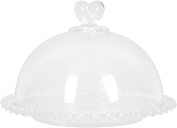 Cabilock Kuchenglocke Tortenglocke Kuchenständer Tortenplatte Glasglocke Fliegenhaube Tortenhaube Gl