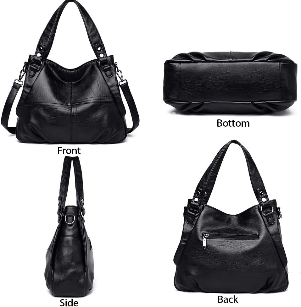 Sacmill Damen Handtasche Grosse Leder Damenhandtasche Umhängetaschen Designer Schultertasche Hobo Ta