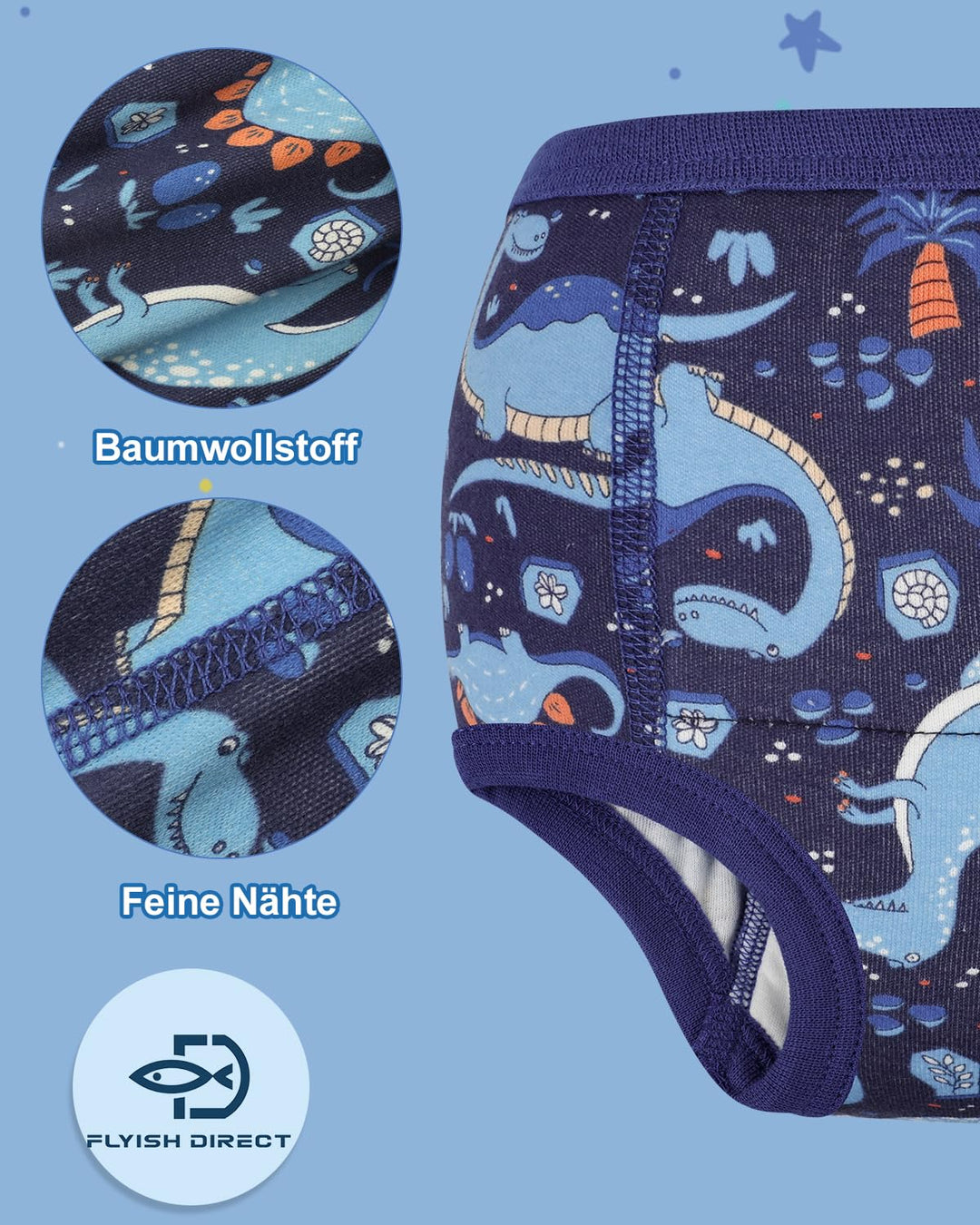 Baby Töpfchen Trainingshose, Packung mit 10 Kinder Töpfchentraining Unterwäsche für Jungen und Mädch