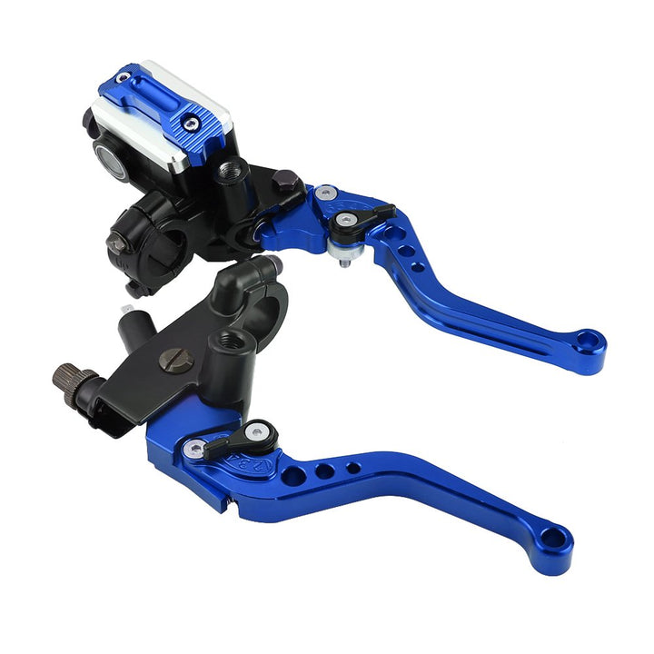 Keenso 1 Paar verstellbare Bremshebel und Kupplungshebel 7/8zoll Universal Motorradbremszylinder für