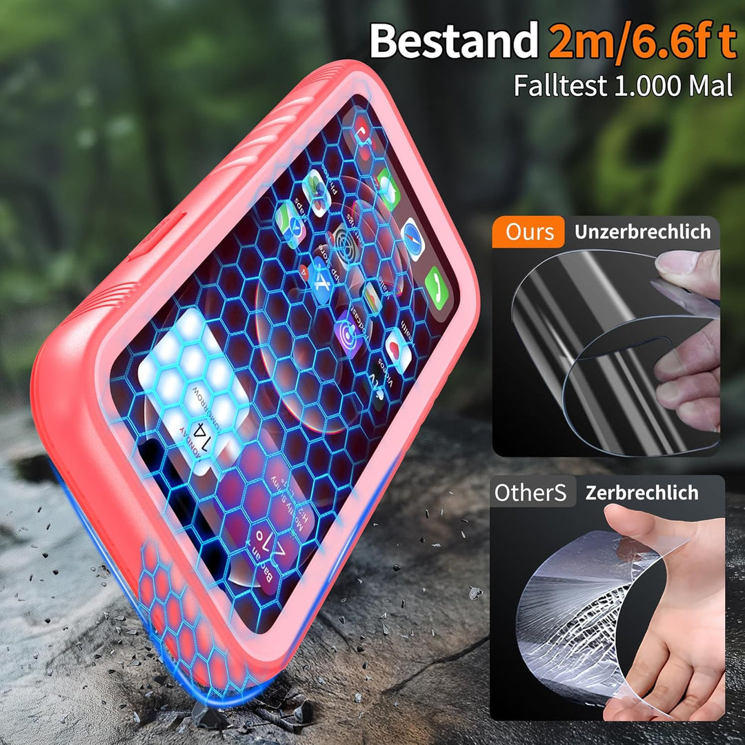 Cozycase TOP Militärschutz Hülle für iPhone 12 Pro Max wasserdichte 360 Grad Panzerhülle Outdoor Cas