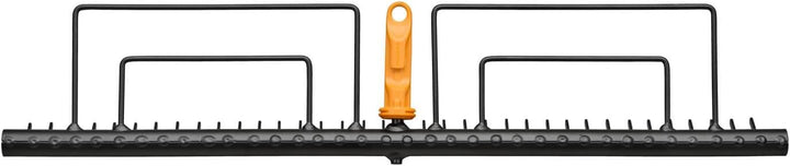 Fiskars OneClick Gather Rake, Schwarz/Orange Rasenrechen, Rasenrechen