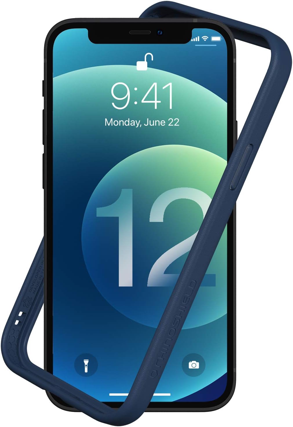 RhinoShield Bumper Case kompatibel mit [iPhone 12 Mini] | CrashGuard NX - Stossdämpfende Schutzhülle