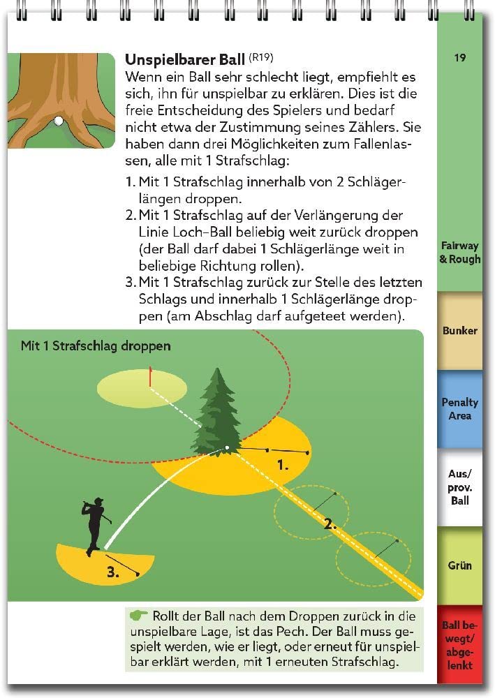 Golfregeln kompakt 2023-2026: Der praktische Regelführer zur Verwendung auf dem Platz, Spiralbindung