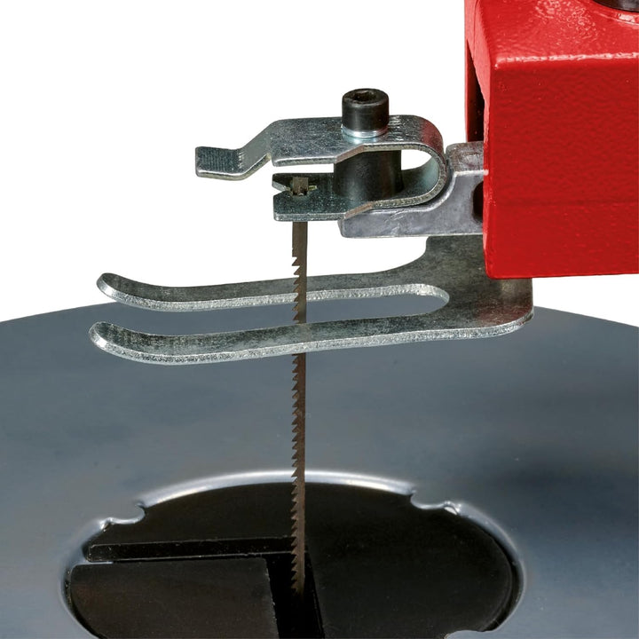 Einhell Dekupiersäge TC-SS 406 E (120 W, 50 mm Schnitthöhe, 47° neigbarer Tisch, variable Drehzahl,