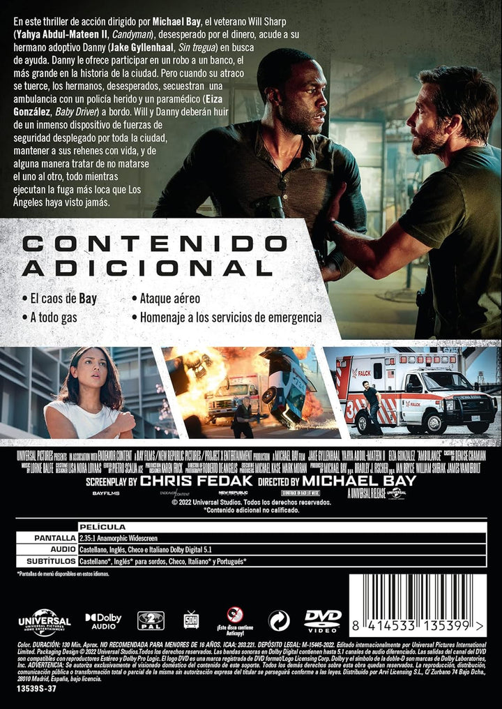 Ambulance:plan de huida DVD